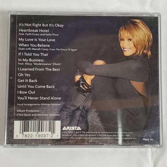 Whitney Houston My Love Is Your Love CD 1998 R&B Pop Hits - Picture 4 of 4